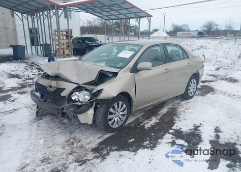 2009 Toyota Corolla Xle z USA, uszkodzony, nr VIN 2T1BU40E99C010058